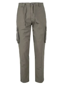Coveri Collection Pantaloni cargo da uomo in cotone con coulisse