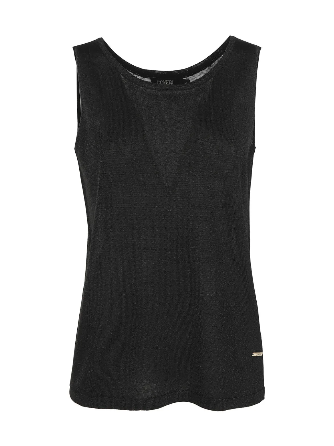 Coveri Moving Canotta donna in lurex con scollo tondo