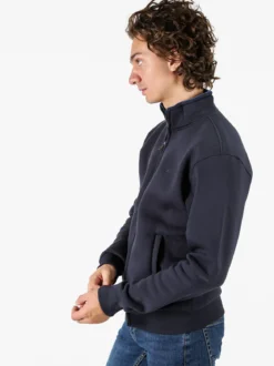 Coveri Moving Felpa da uomo a collo alto con cerniera - blu scuro