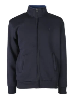 Coveri Moving Felpa da uomo a collo alto con cerniera - blu scuro