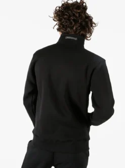 Coveri Moving Felpa da uomo a collo alto con cerniera - nero