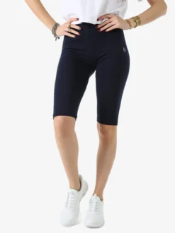 Coveri Moving Leggings a pinocchietto da donna in cotone - blu scuro