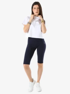 Coveri Moving Leggings a pinocchietto da donna in cotone - blu scuro