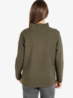 Coveri Moving Maglia donna a maniche lunghe accollata - militare