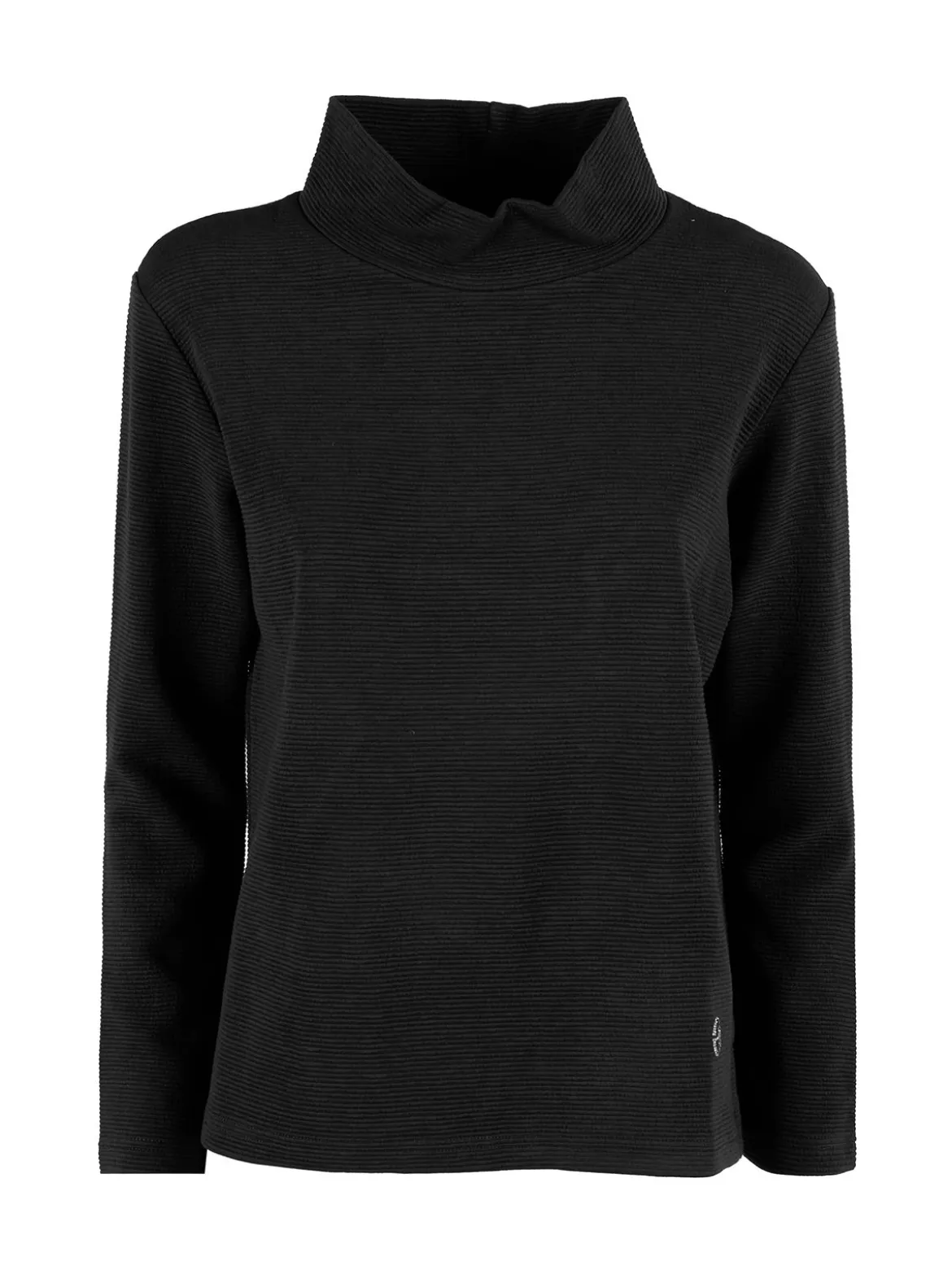 Coveri Moving Maglia donna a maniche lunghe accollata - nero