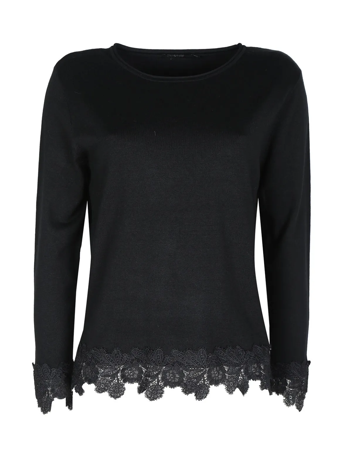 Coveri Moving Maglia girocollo da donna con dettagli in pizzo