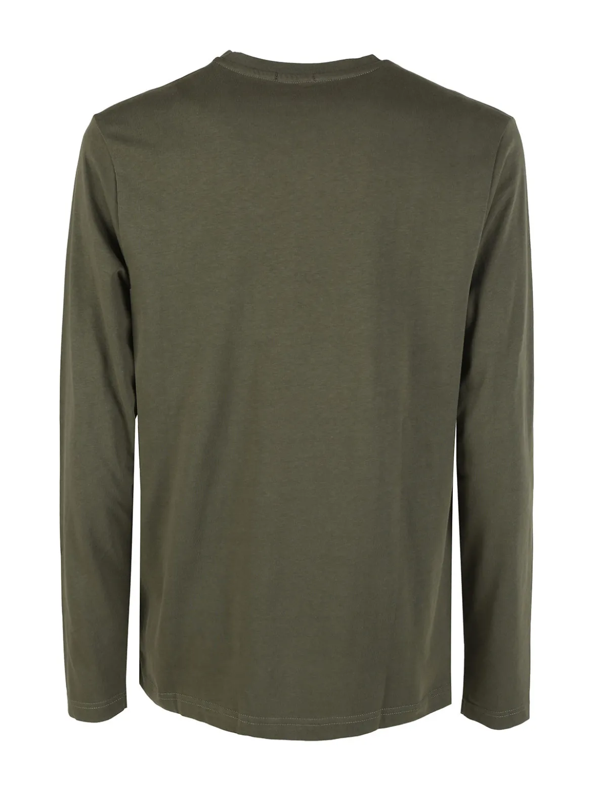 Coveri Moving Maglia girocollo da uomo in cotone a maniche lunghe - militare