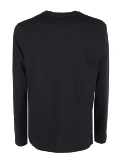 Coveri Moving Maglia girocollo da uomo in cotone a maniche lunghe - blu scuro