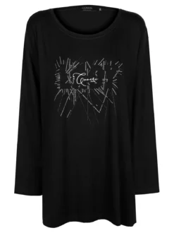 Coveri Moving Maxi maglia donna con strass taglie forti