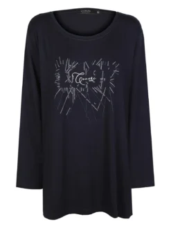 Coveri Moving Maxi maglia donna con strass taglie forti