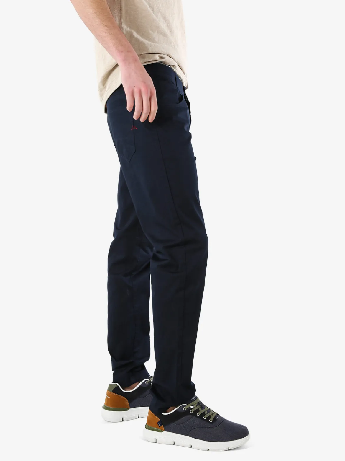 Coveri Moving Pantaloni casual da uomo in cotone - blu scuro