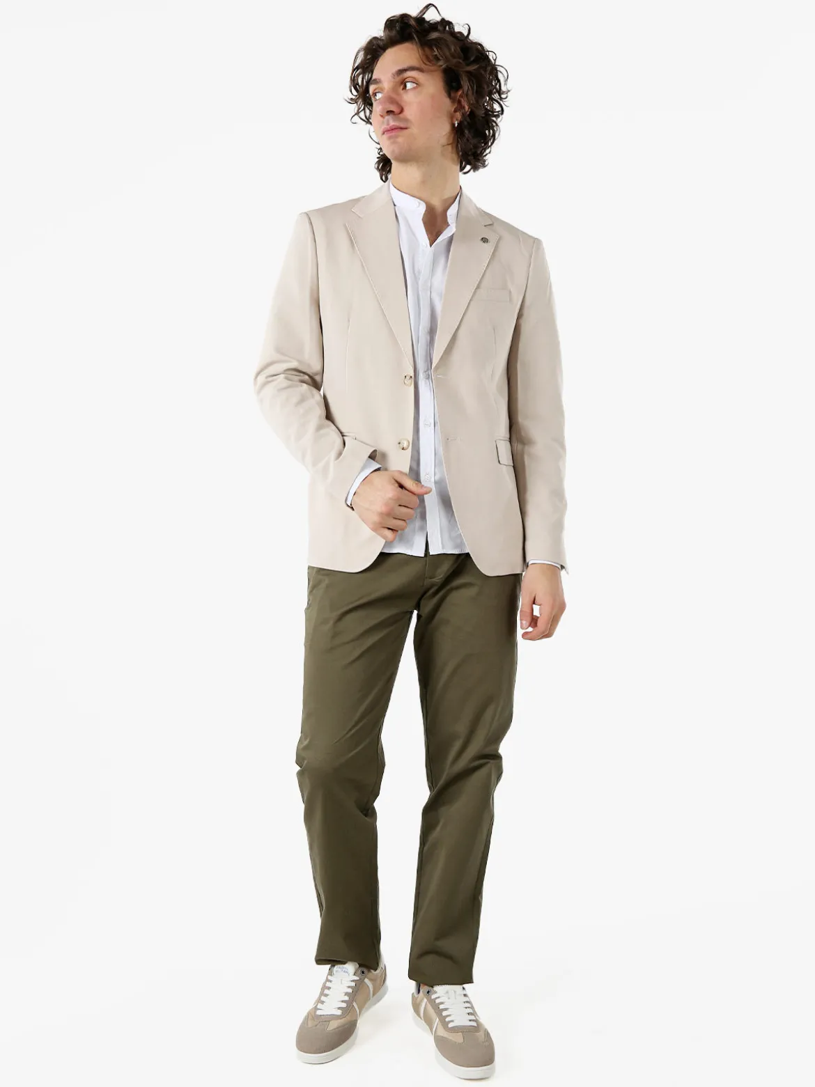 Coveri Moving Pantaloni casual da uomo in cotone - militare