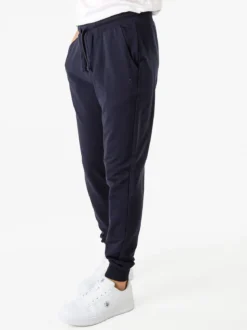 Coveri Moving Pantaloni tuta da uomo in cotone con coulisse e polsini - blu scuro
