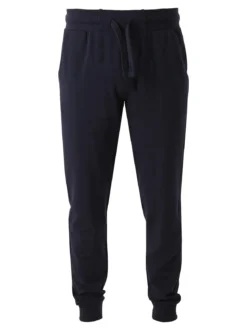 Coveri Moving Pantaloni tuta da uomo in cotone con coulisse e polsini - blu scuro