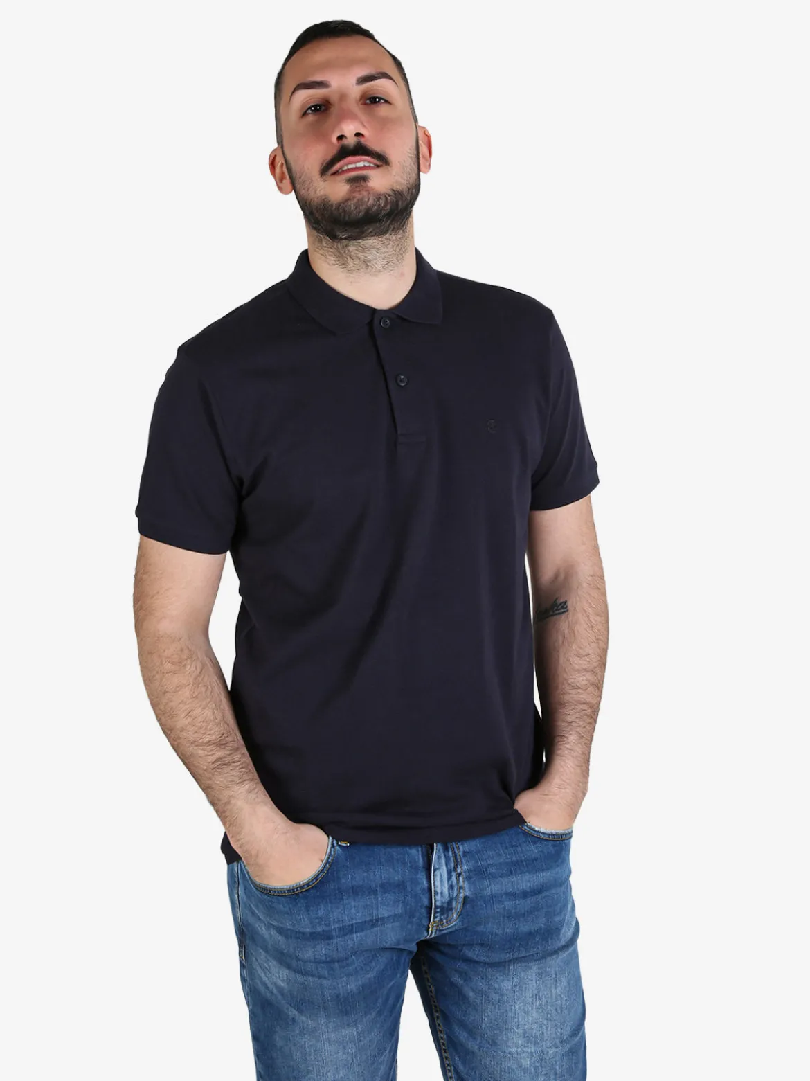 Coveri Moving Polo da uomo in cotone a maniche corte