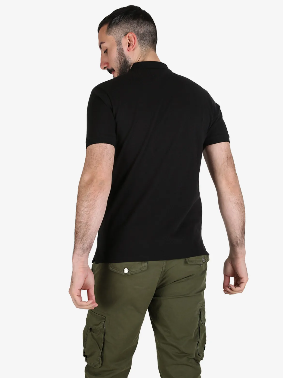 Coveri Moving Polo da uomo in cotone a maniche corte