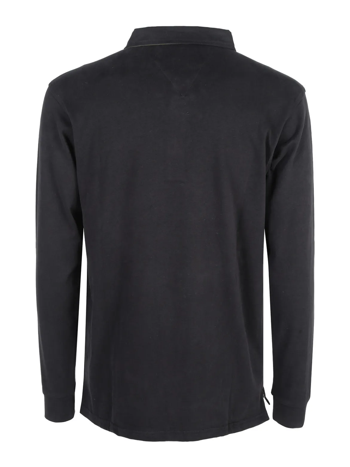 Coveri Moving Polo da uomo in cotone a maniche lunghe - nero