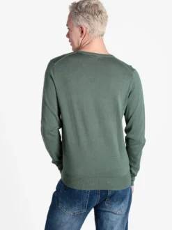Coveri Moving Pullover da uomo in cotone scollo V
