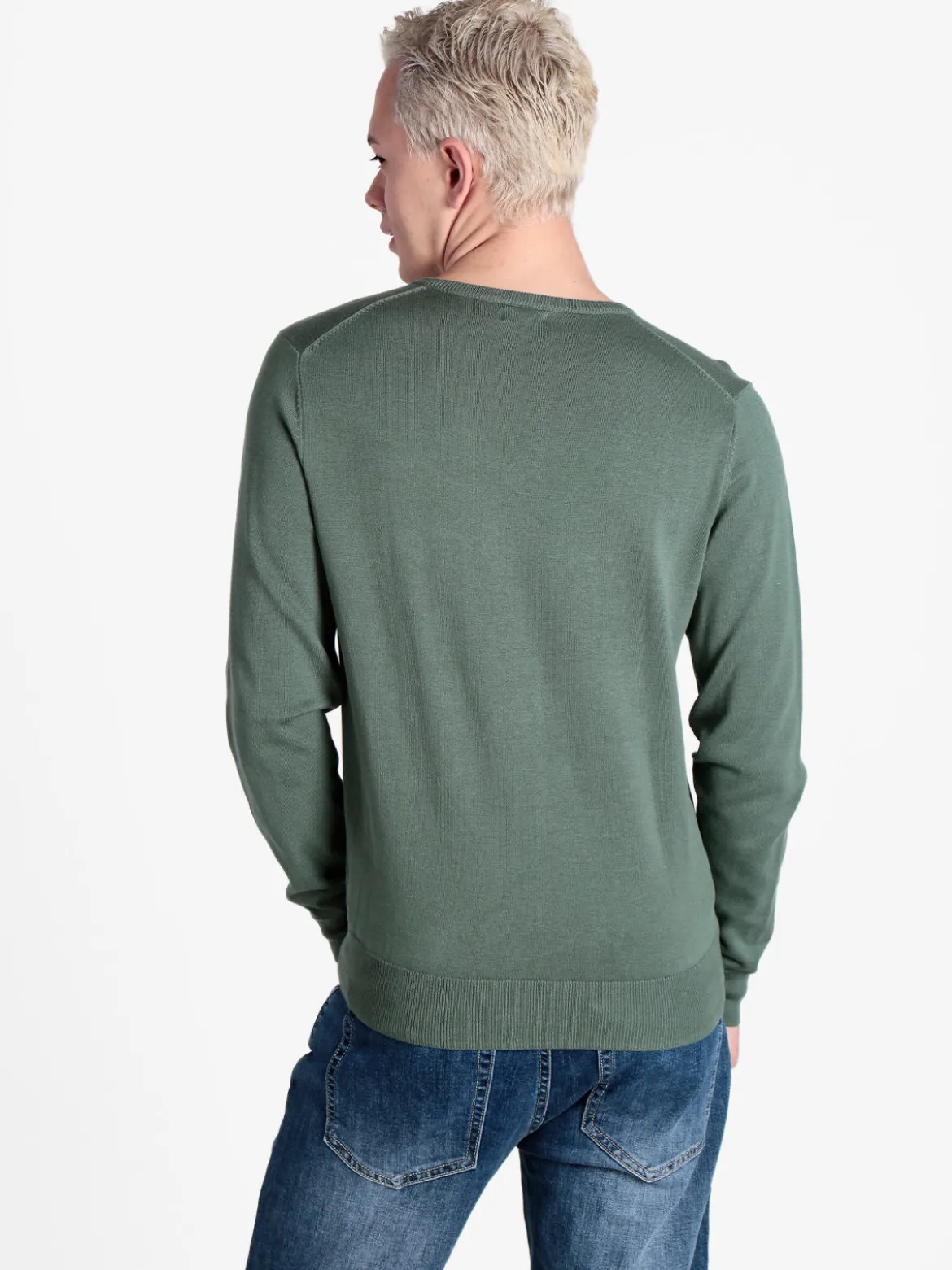 Coveri Moving Pullover da uomo in cotone scollo V