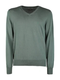 Coveri Moving Pullover da uomo in cotone scollo V