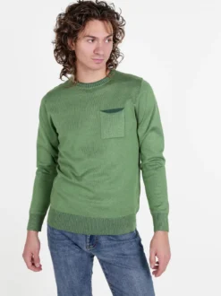 Coveri Moving Pullover da uomo in maglia con taschino