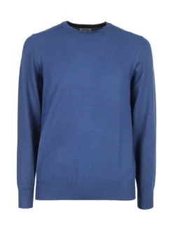 Coveri Moving Pullover girocollo da uomo in maglia - blu