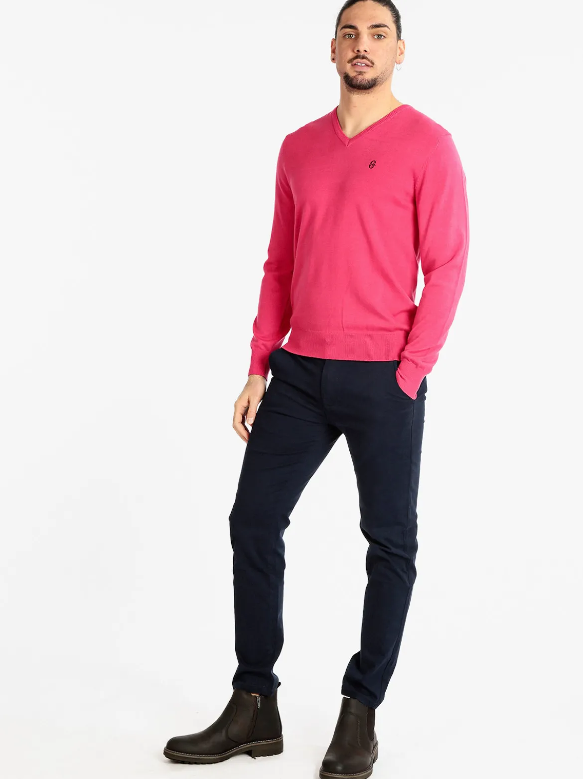 Coveri Moving Pullover leggero da uomo con scollo a V