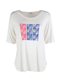 Coveri Moving T-shirt da donna con stampa e strass