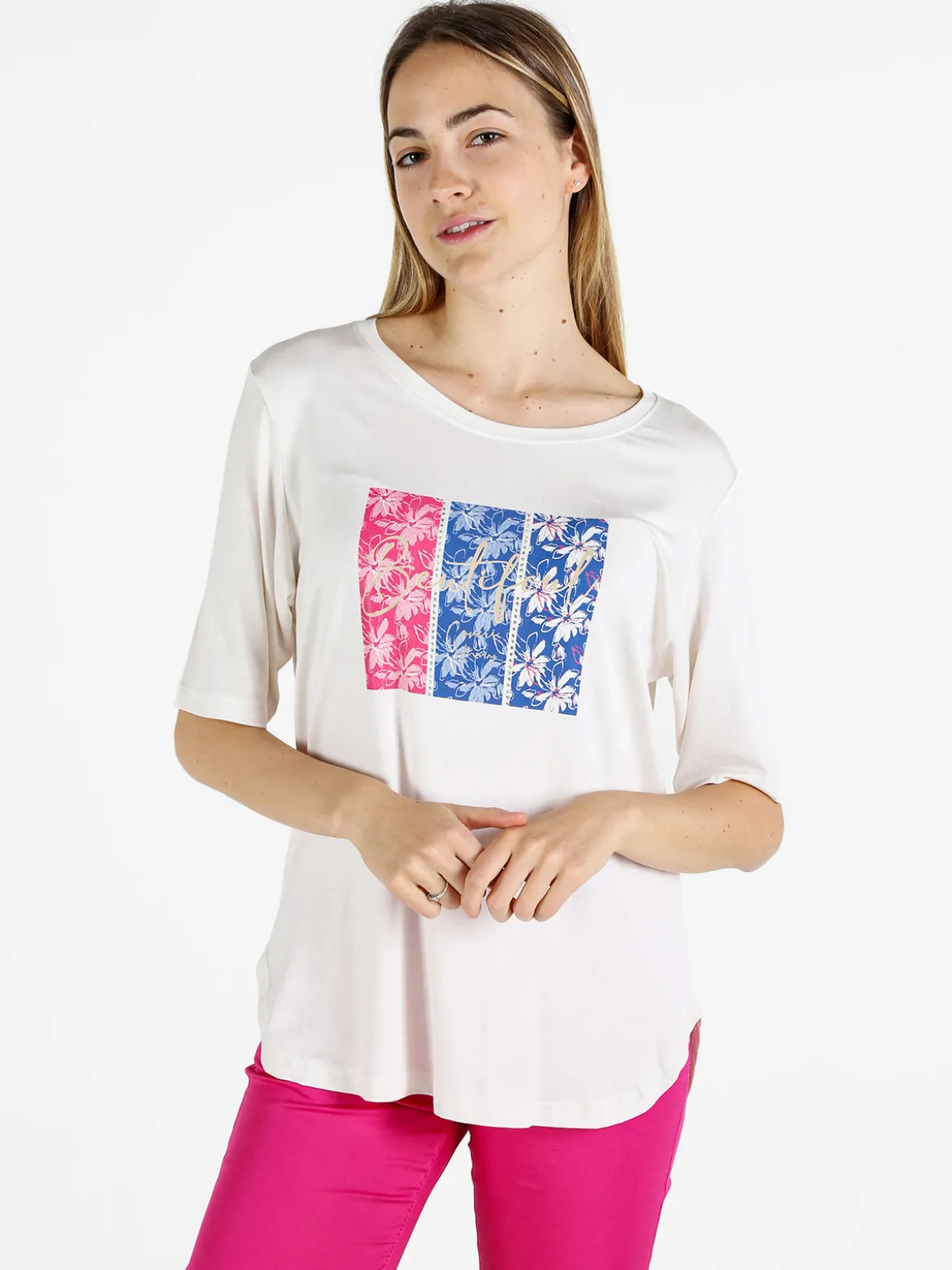 Coveri Moving T-shirt da donna con stampa e strass