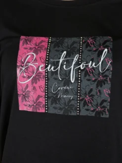Coveri Moving T-shirt da donna con stampa e strass