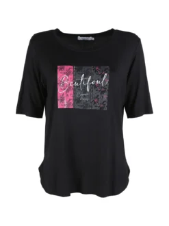 Coveri Moving T-shirt da donna con stampa e strass