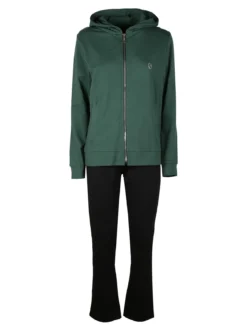Coveri Moving Tuta donna 2 pezzi felpata con cappuccio e chiusura zip