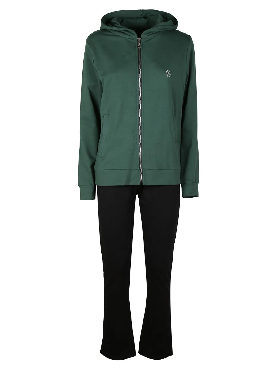 Coveri Moving Tuta donna 2 pezzi felpata con cappuccio e chiusura zip
