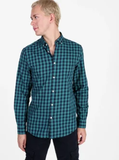 Coveri Viale Morin Camicia uomo a quadri in cotone a maniche lunghe