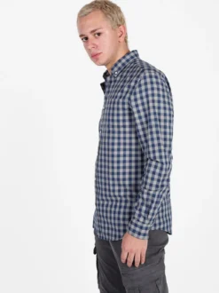 Coveri Viale Morin Camicia uomo a quadri in cotone a maniche lunghe