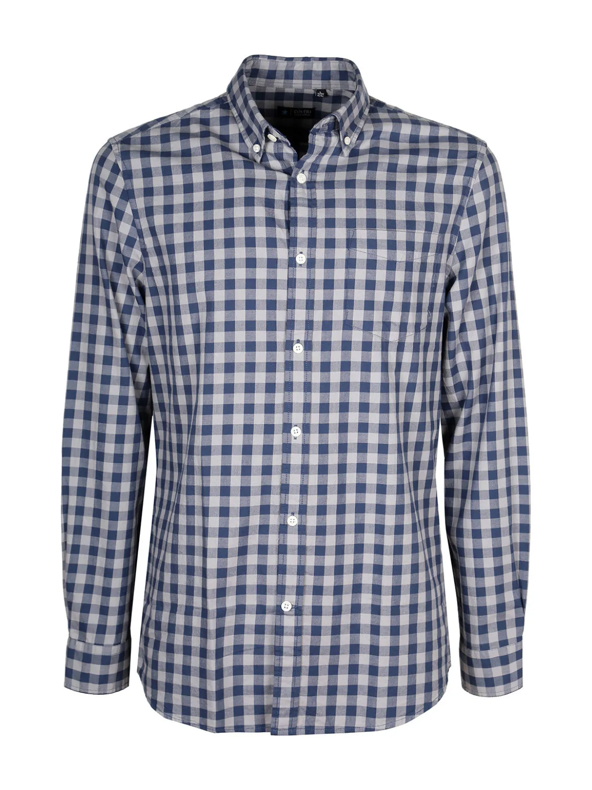Coveri Viale Morin Camicia uomo a quadri in cotone a maniche lunghe