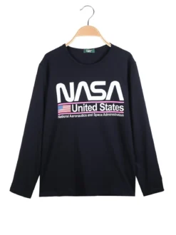Cuba10 T-shirta da ragazza a maniche lunghe con scritta