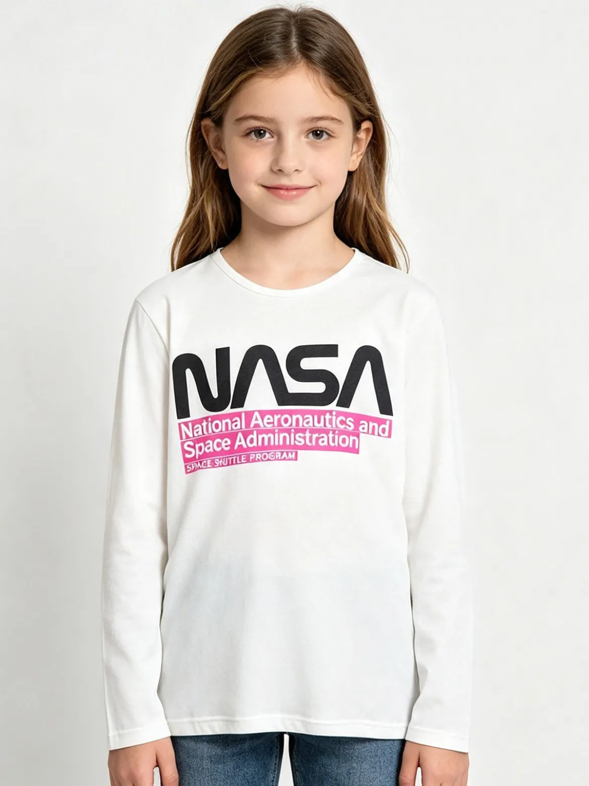 Cuba10 T-shirt da ragazza a maniche lunghe con scritta