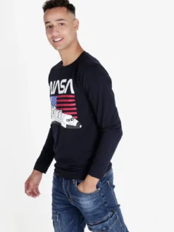 Cuba10 T-shirt uomo a maniche lunghe con stampa