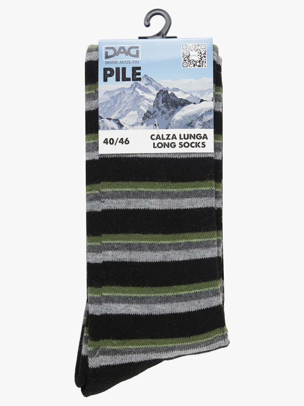 Dag Calze invernali lunghe da uomo a righe