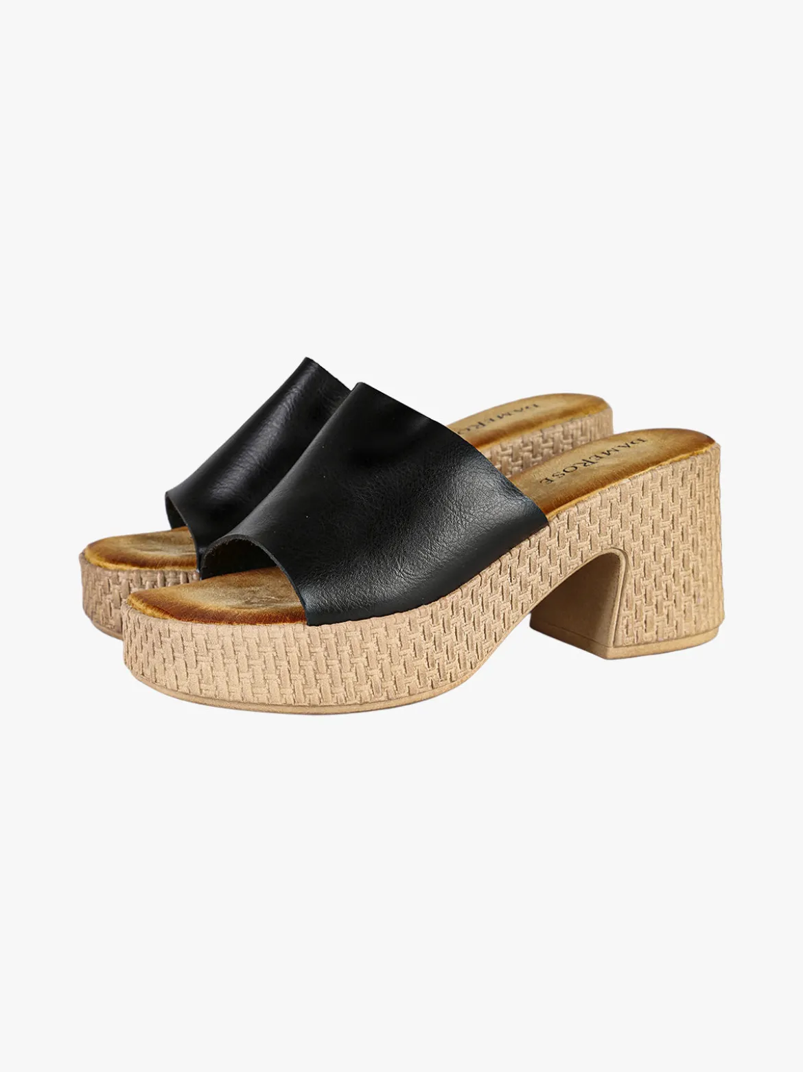Dame Rose Ciabatte donna con tacco e plateau