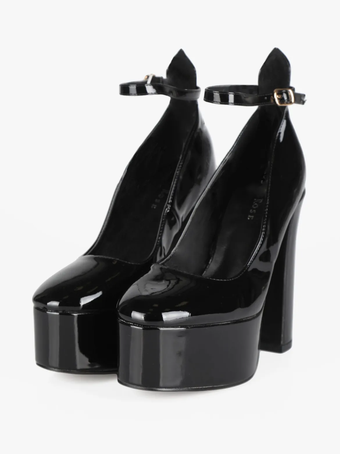 Dame Rose Decolletè donna con tacco e plateau