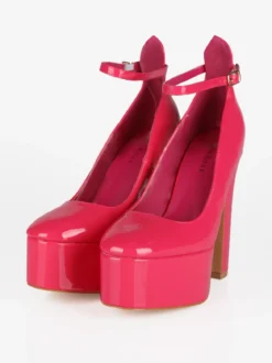 Dame Rose Decolletè donna con tacco e plateau