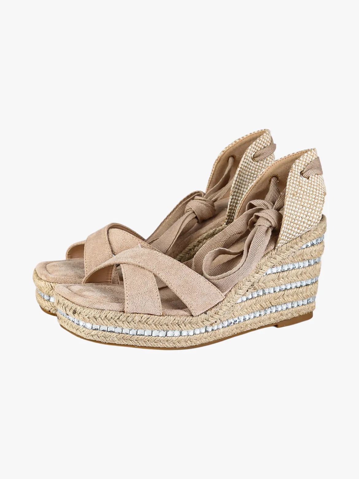 Dame Rose Sandali donna con zeppa con allacciatura alla schiava