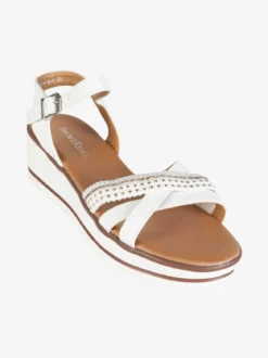 Dame Rose Sandali donna con zeppa e borchie
