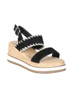 Dame Rose Sandali donna con zeppa e plateau