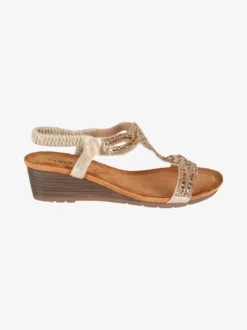 Dame Rose Sandali donna gioiello con zeppa