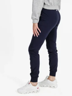Dance Pantaloni donna sportivi con coulisse e polsini - blu scuro
