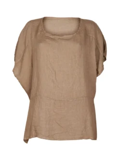 Daystar Blusa donna in lino con maniche a pipistrello