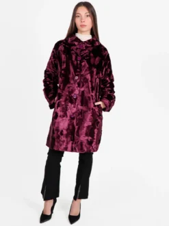 Daystar Cappotto lungo da donna in pelliccia sintetica